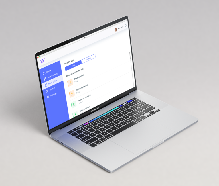 Time tracking app