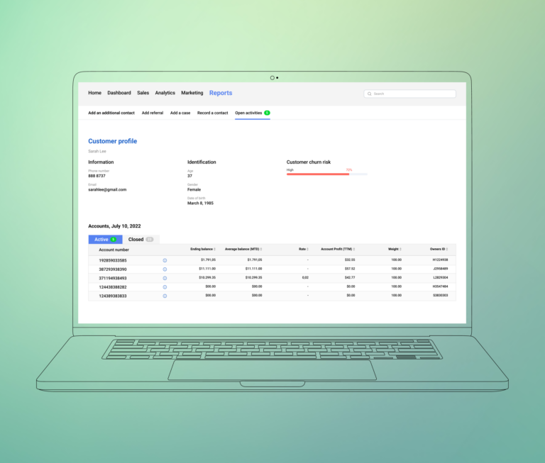 AI-driven predictive banking software