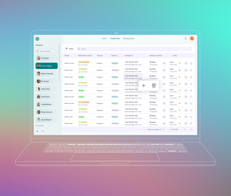 patient monitoring software