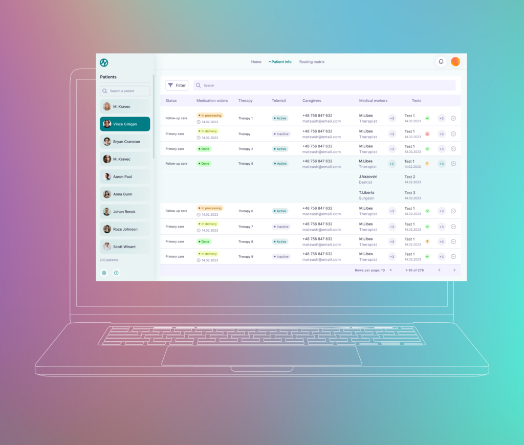 Patient Monitoring Software